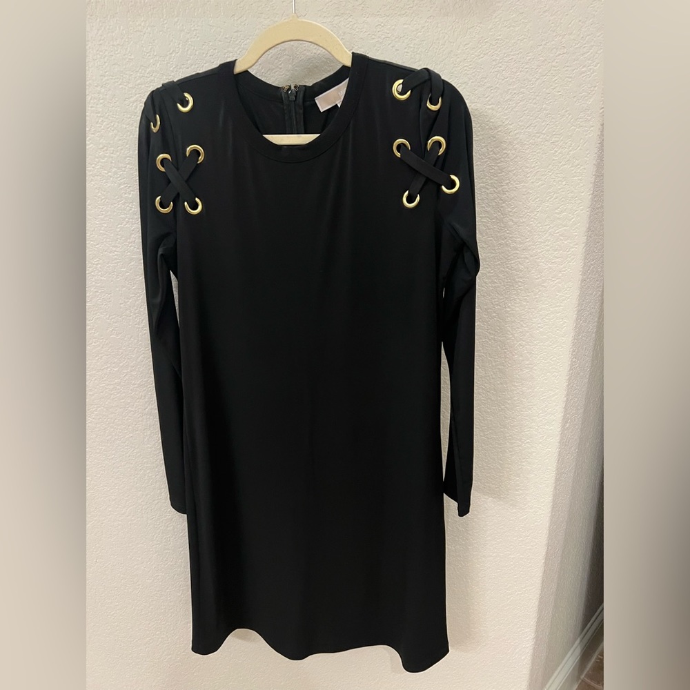 Michael Kors long sleeve black dress